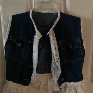 * Jean/Denim- vest style jacket.